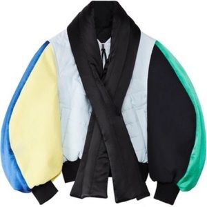 Current Season Loewe Multicolor Bomber with Scarf.